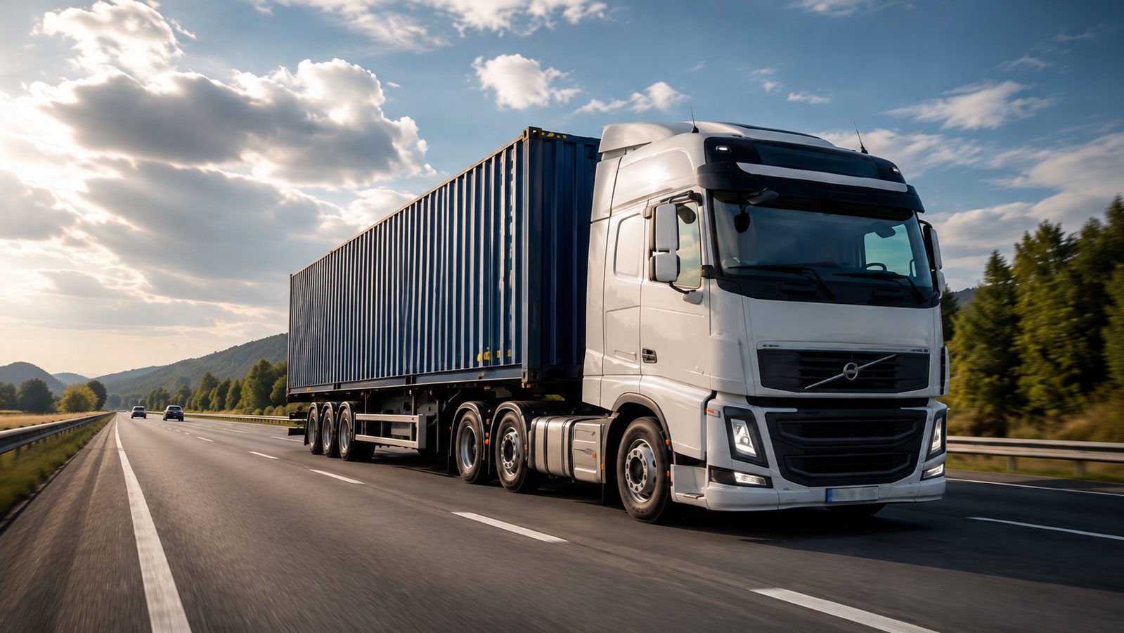 Container truck transport